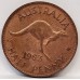 AUSTRALIA 1963 . HALF 1/2 PENNY . HIGH GRADE LUSTRE